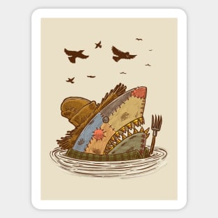 The Scarecrow Shark Sticker